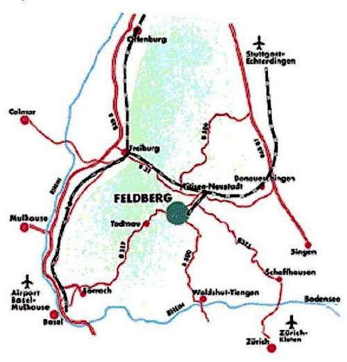 Feldberg - Access map
