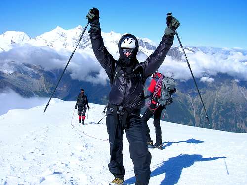 On Weissmies summit