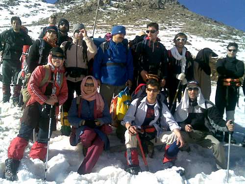 Our group for Alvand peak