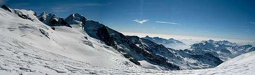 Panorama from Breithorn Pass