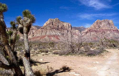 Peaks of Red Rocks, Nevada by elevation