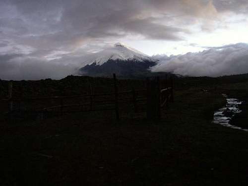 Cotopaxi at dusk from the...