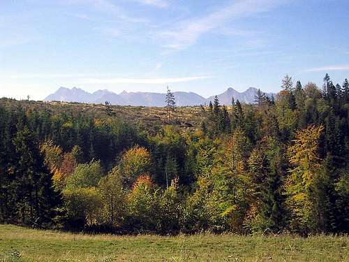 Magura Spiska is good place to see panorama of Tatra Mountains