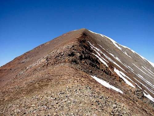 The summit of Ruby Peak from...