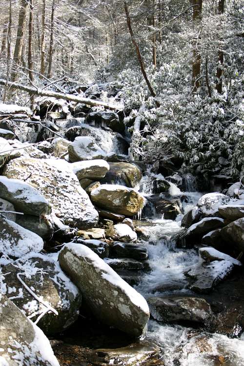 Snowy LeConte Creek