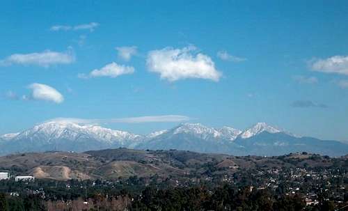  Mt. Baldy (left) and...