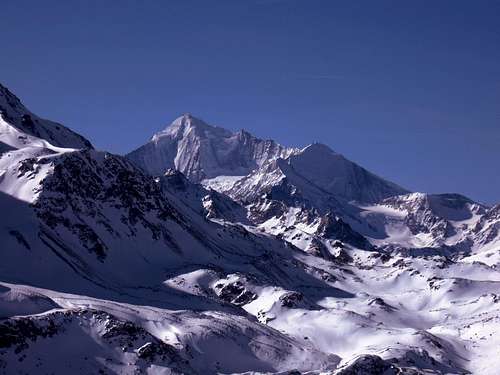 Weisshorn and Bishorn from north east