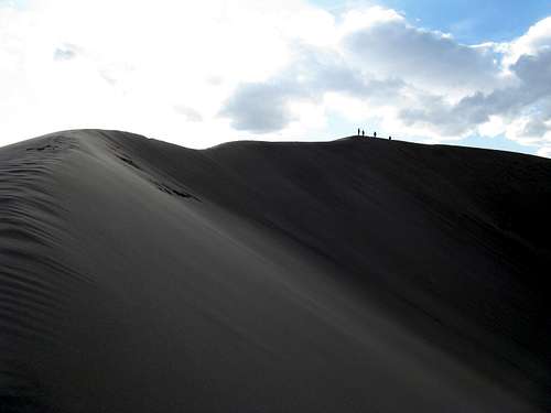 Nearing summit of High Dune