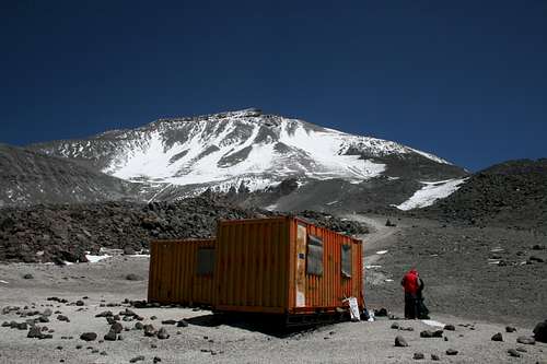 Tejos Camp (5,840m) with Ojos summit