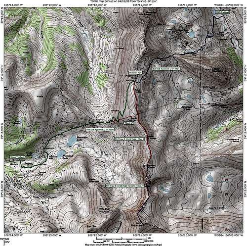 Area Map - Mt Evans B