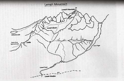 Lemah Mountain Map