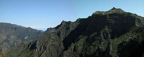 Pico Grande (1654m) in front...