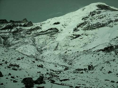 Chimborazo from the hut with...