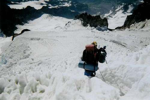 Descending Mt. Rainier,...
