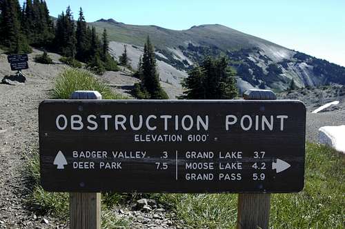 Obstruction Point Trailhead