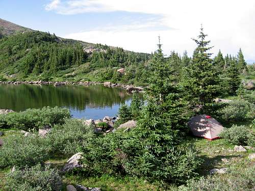 Camping at high lakes