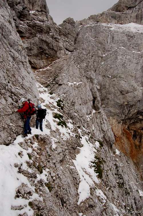 Descent from Prisojnik