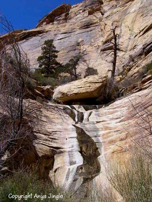 Second waterfall in the North fork of Oak Creek