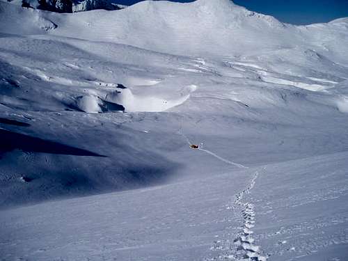 Winter camping in a plateau...