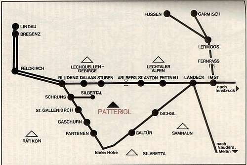 Patteriol - location map