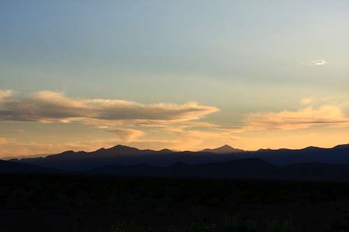 Sheep Range sunset
