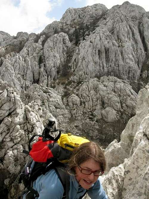 Northern ascent on Veliki Bat