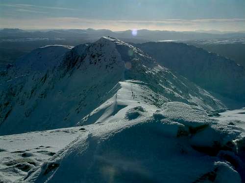 Looking south from Stob Diamh...