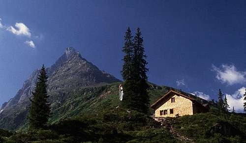 Konstanzer hut (1688 m) with...