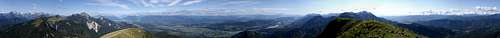 360° summit panorama Golica
