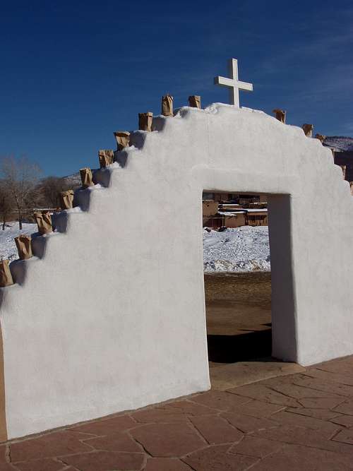 Arch of Church at Taos Pueblo