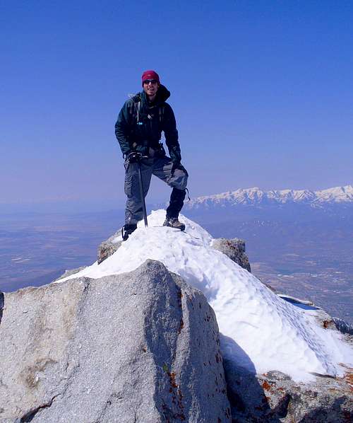 Ammon Hatch on the summit