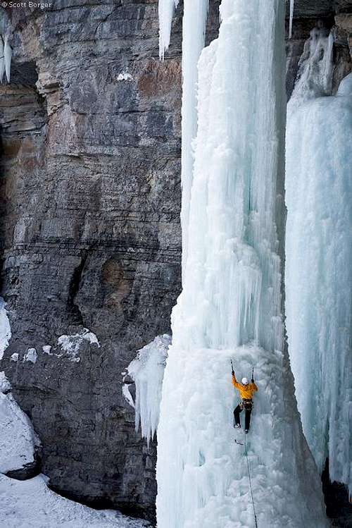 Me Midway up 'The Fang'