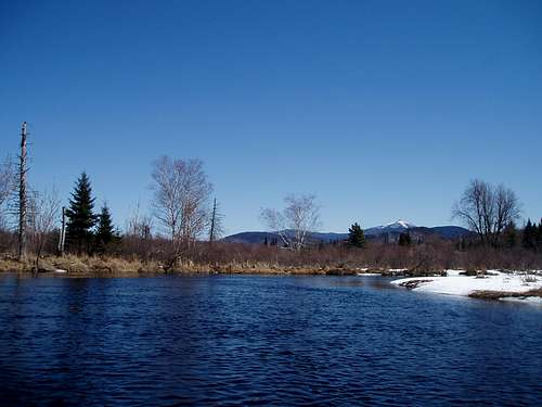 Whiteface Mountain from Saranac River