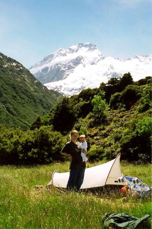 Camping at Mt. Cook National...