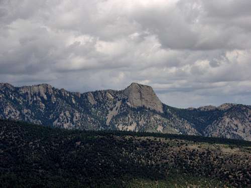 Tooth of Time in a storm, Philmont.