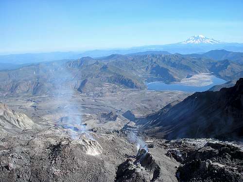 Mount Saint Helens and Mount Rainier