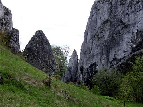 Climbing rocks in Kobylanska Valley near Crakov