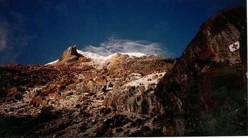 Nevado Tolima from Las Latas.