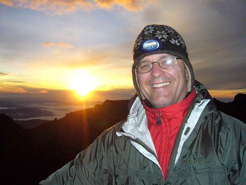 Me at sunrise on the summit