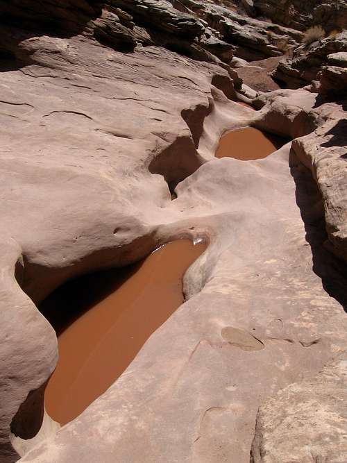 potholes in Ding Canyon