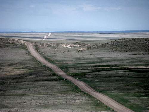 It is a long way out to the Buttes