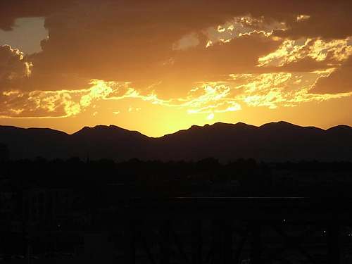 Sunset over the Front Range