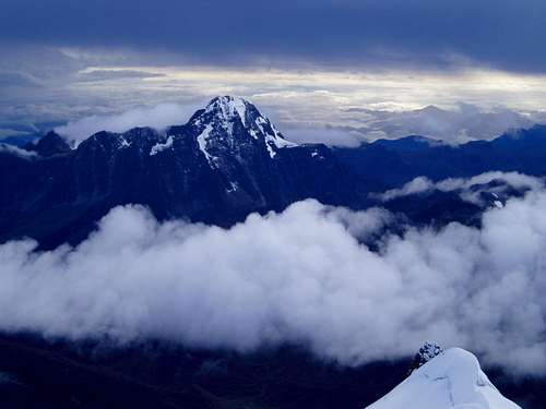 Tikimani (5580m) - seen from Huayna Potosi