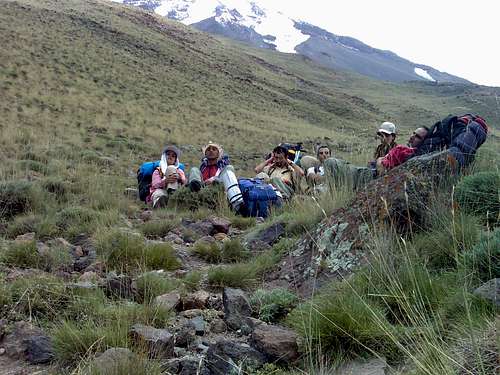 Beginning of the Way from Northern Face to Damavand Summit