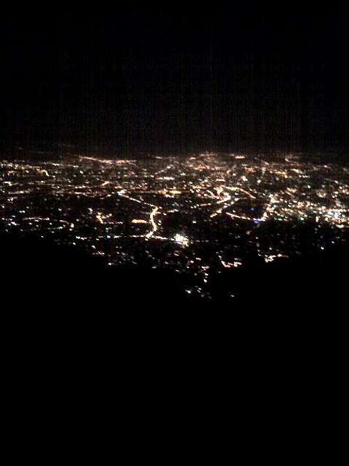 View of Tehran from Sange Siah Camp (Ali Amiri Camp)… the way to Tochal Peak