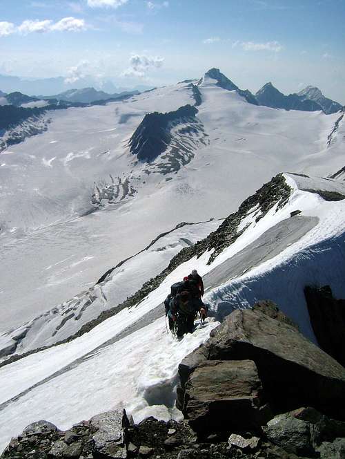 A group reaching the summit