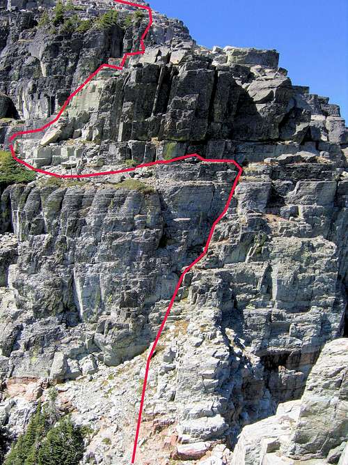 Pic #9 - The Notch - Crux of the Climb