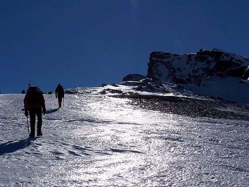 Heading towards the summit of...