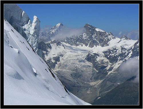 Dent Blanche and Zinalrothorn (return from Dom)