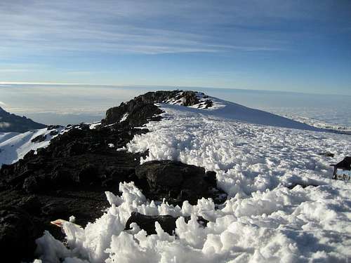 Kili summit ridge